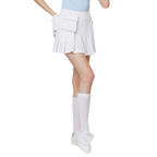 高腰寬折女短裙