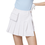高腰寬折女短裙