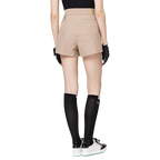 印花高腰A字女短褲裙