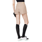 印花高腰A字女短褲裙