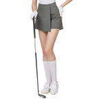 印花高腰A字女短褲裙