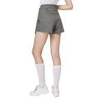 印花高腰A字女短褲裙