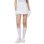 印花高腰A字女短褲裙