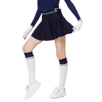 High-waisted women's pleated skirt