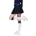 High-waisted women's pleated skirt