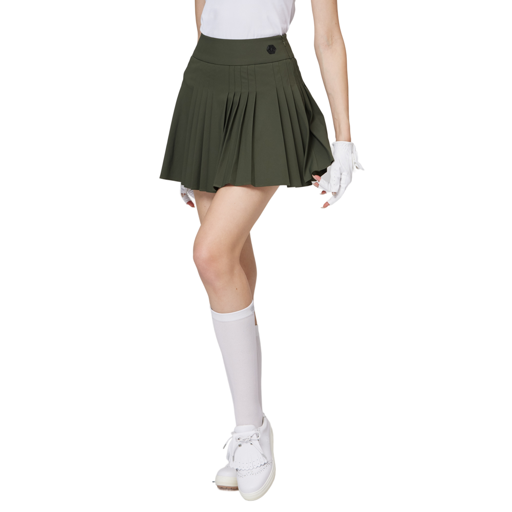 High-waisted women's pleated skirt