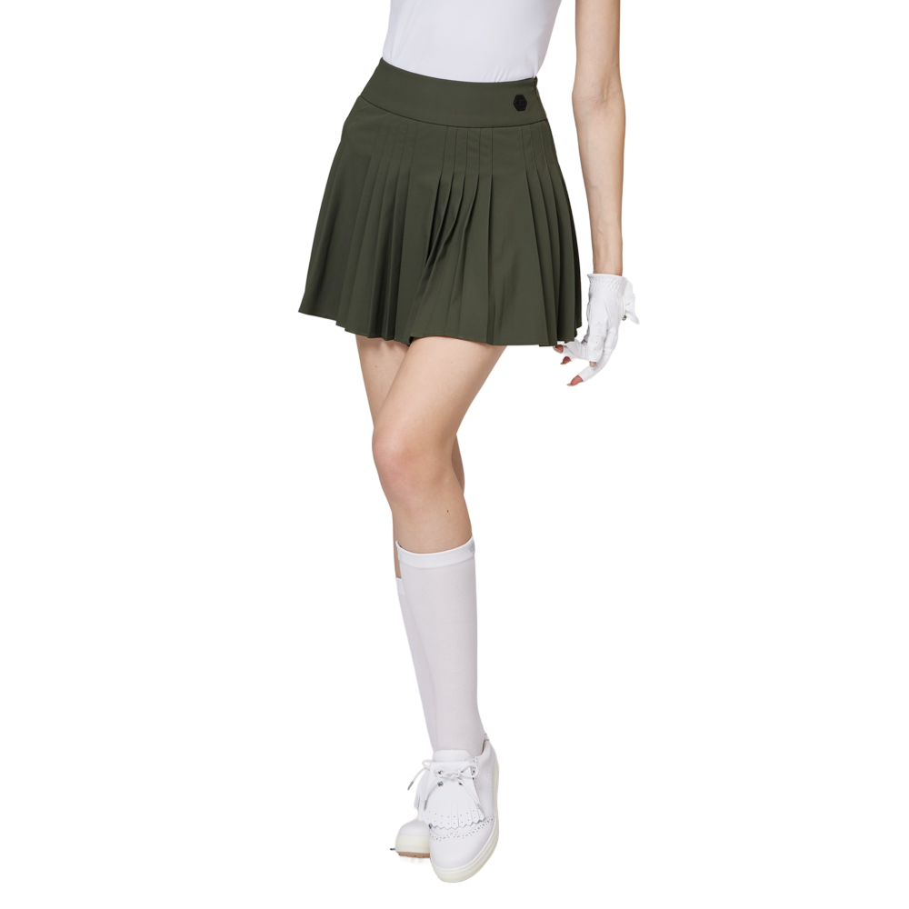 High-waisted women's pleated skirt