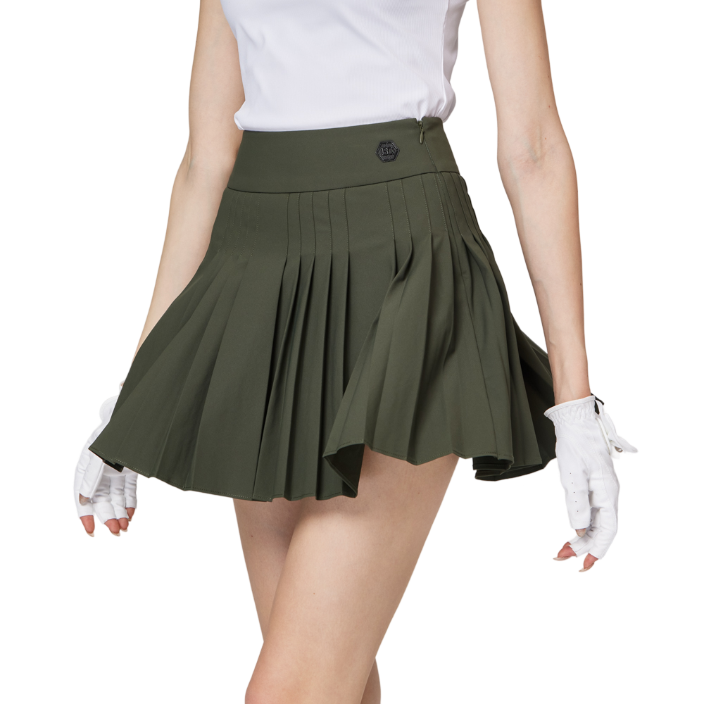 High-waisted women's pleated skirt