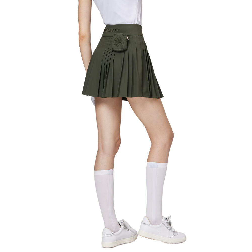 High-waisted women's pleated skirt