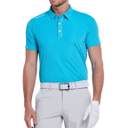 男進口竪條短袖(青藍)