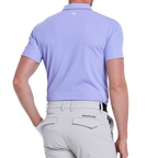 男進口竪條短袖(淺紫)