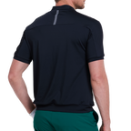 Men's moisture-wicking short-sleeved shirt (black)