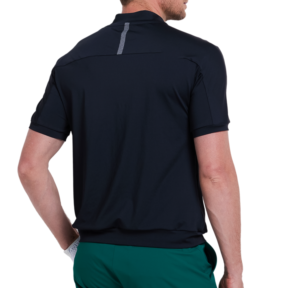 Men's moisture-wicking short-sleeved shirt (black)