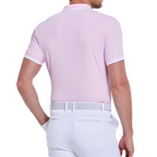 Men's Ice-Feel Jacquard Short-Sleeve T-Shirt (Pink)