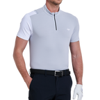 男方格透氣短袖(淺灰)