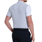 男方格透氣短袖(淺灰)