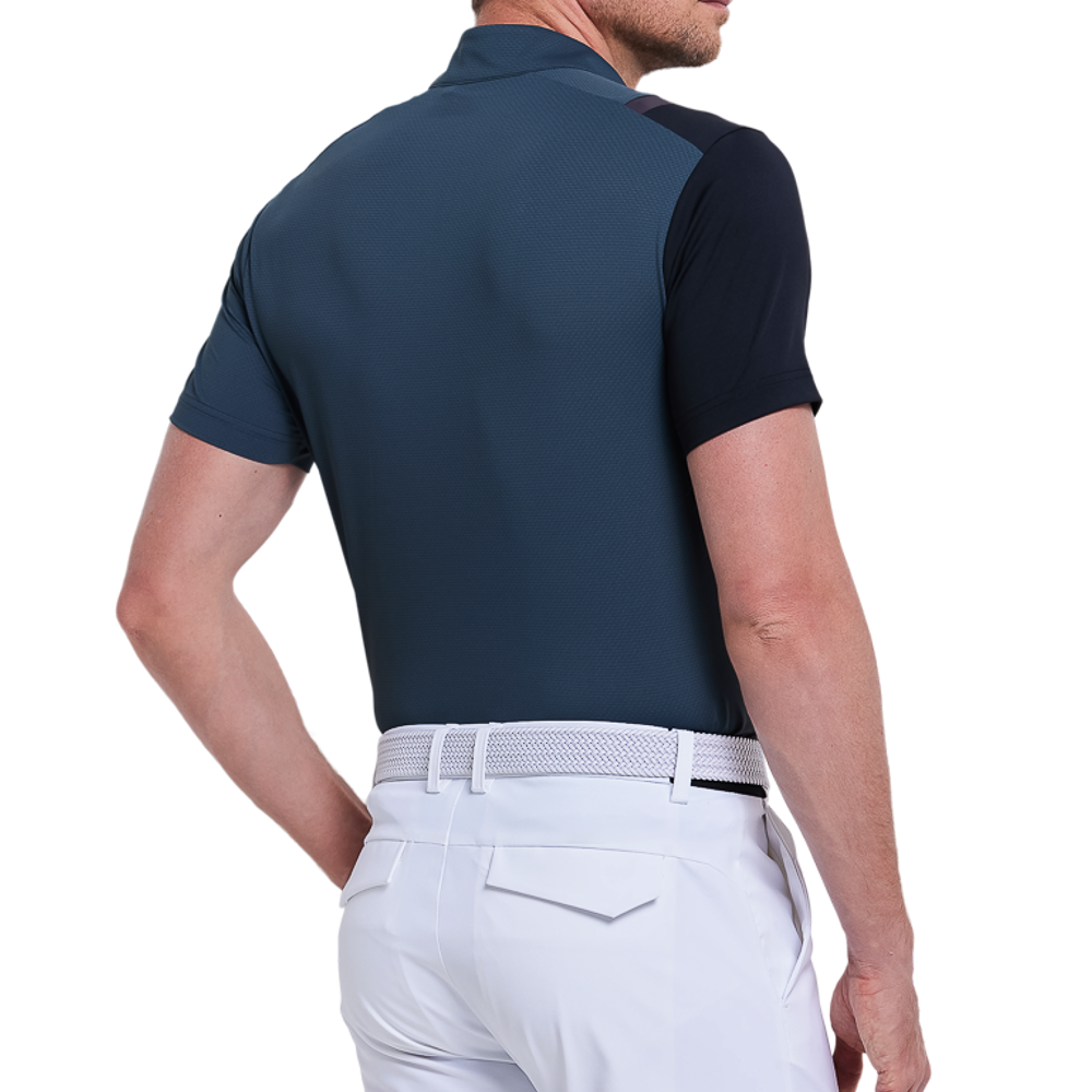 Men's checkered breathable short-sleeved shirt (dark green)