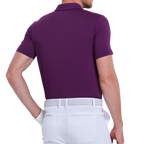 Men's Ultra-Thin Plain Knit Short-Sleeve T-Shirt (Purple)