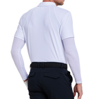 Men's moisture-wicking short-sleeved shirt (white)