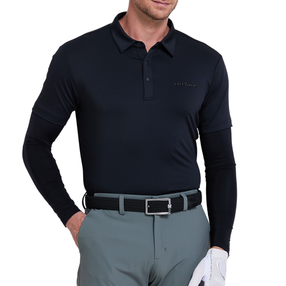 メンズ吸湿速乾半袖シャツ（ブラック）