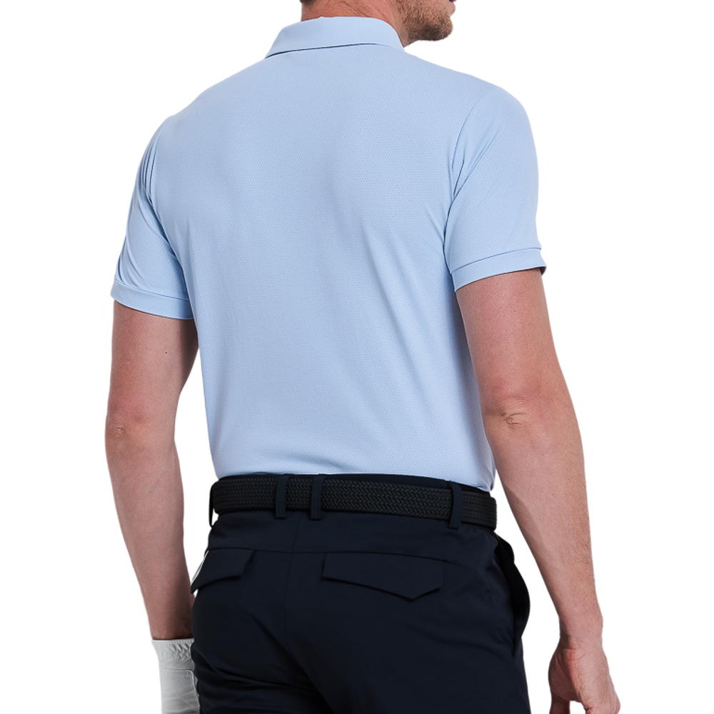 メンズ SORONA ドライ＆通気性 半袖Tシャツ（カシミアブルー）