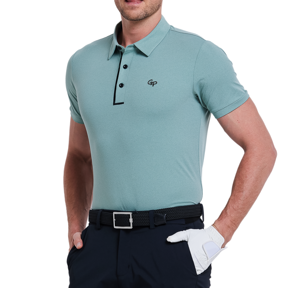 Men's SORONA Dry and Breathable Short-Sleeve T-Shirt (Grey Green)