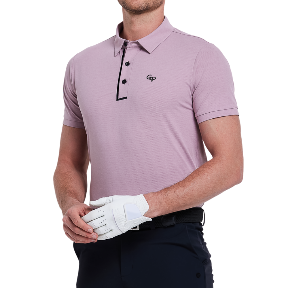 メンズ SORONA ドライ＆通気性 半袖Tシャツ（香り付きパープル）