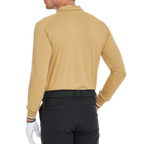 Men's Soft Gloss Long-Sleeved Collared Top (Tao Huang)
