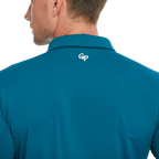 メンズ高密度通気性ラペル長袖シャツ（ダークグリーン）