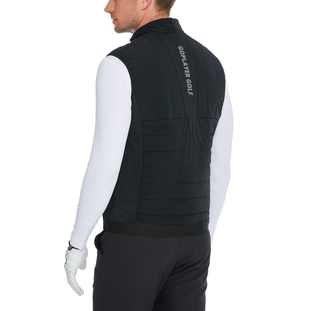 Men's Thickened Padded Warm Vest (Black)