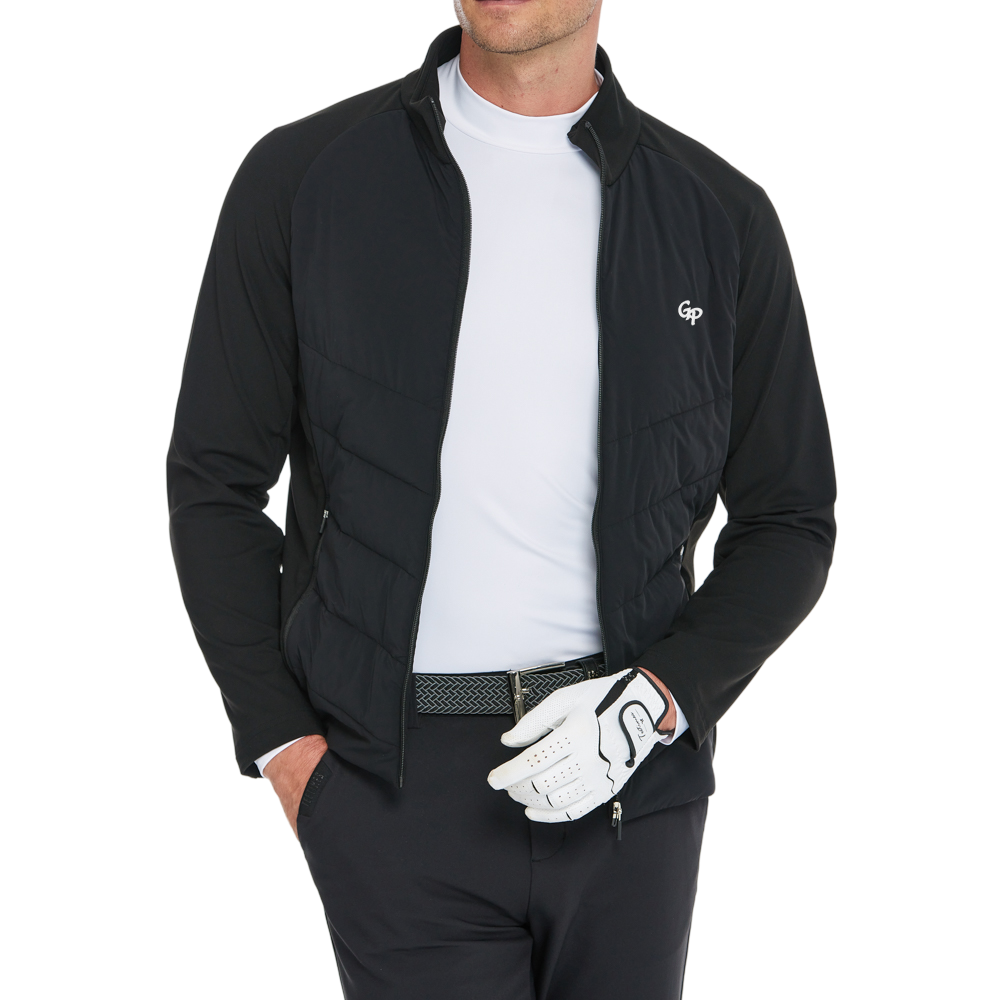 Men's Thick, Padded Warm Jacket (Black)