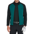Men's Thick, Cotton-Filled Warm Jacket (Dark Green)