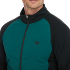 Men's Thick, Cotton-Filled Warm Jacket (Dark Green)