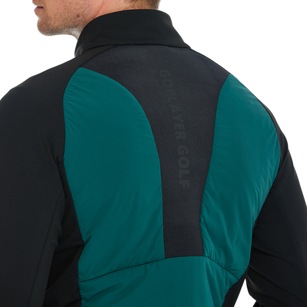 Men's Thick, Cotton-Filled Warm Jacket (Dark Green)