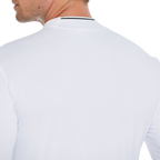 Men's long-sleeved undershirt with a turtleneck (white)