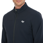 Men's lightweight windproof and water-repellent windbreaker (black)