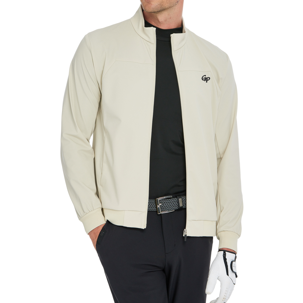 Men's lightweight windproof and water-repellent windbreaker (khaki)