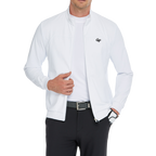 Men's lightweight windproof and water-repellent windbreaker (white)