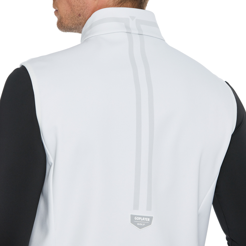 Men's Volcanic Rock Fleece-Soled Warm Vest (White)