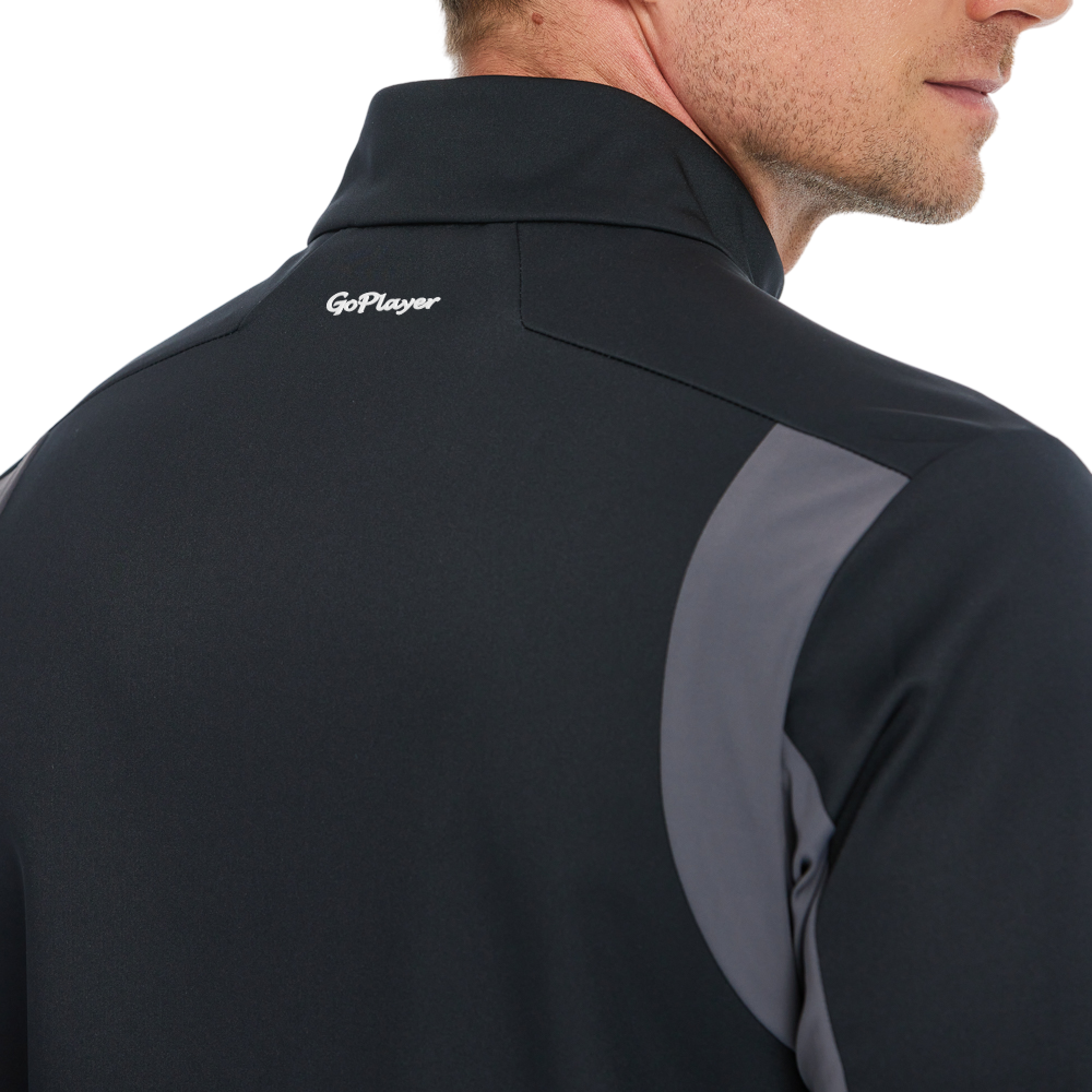 Men's Volcanic Rock Fleece-Lined Warm Jacket (Black)