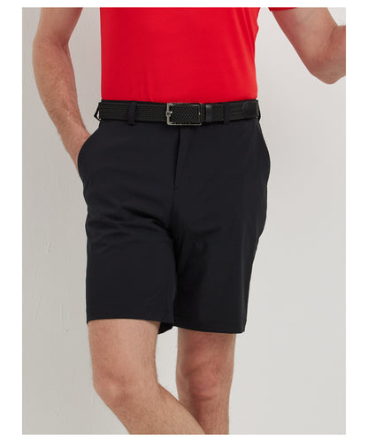 GoPlayer Men's Perforated Breathable Golf Shorts (Black)