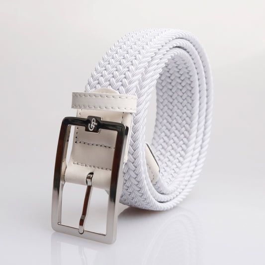 GoPlayer Men's Golf Elastic Belt White