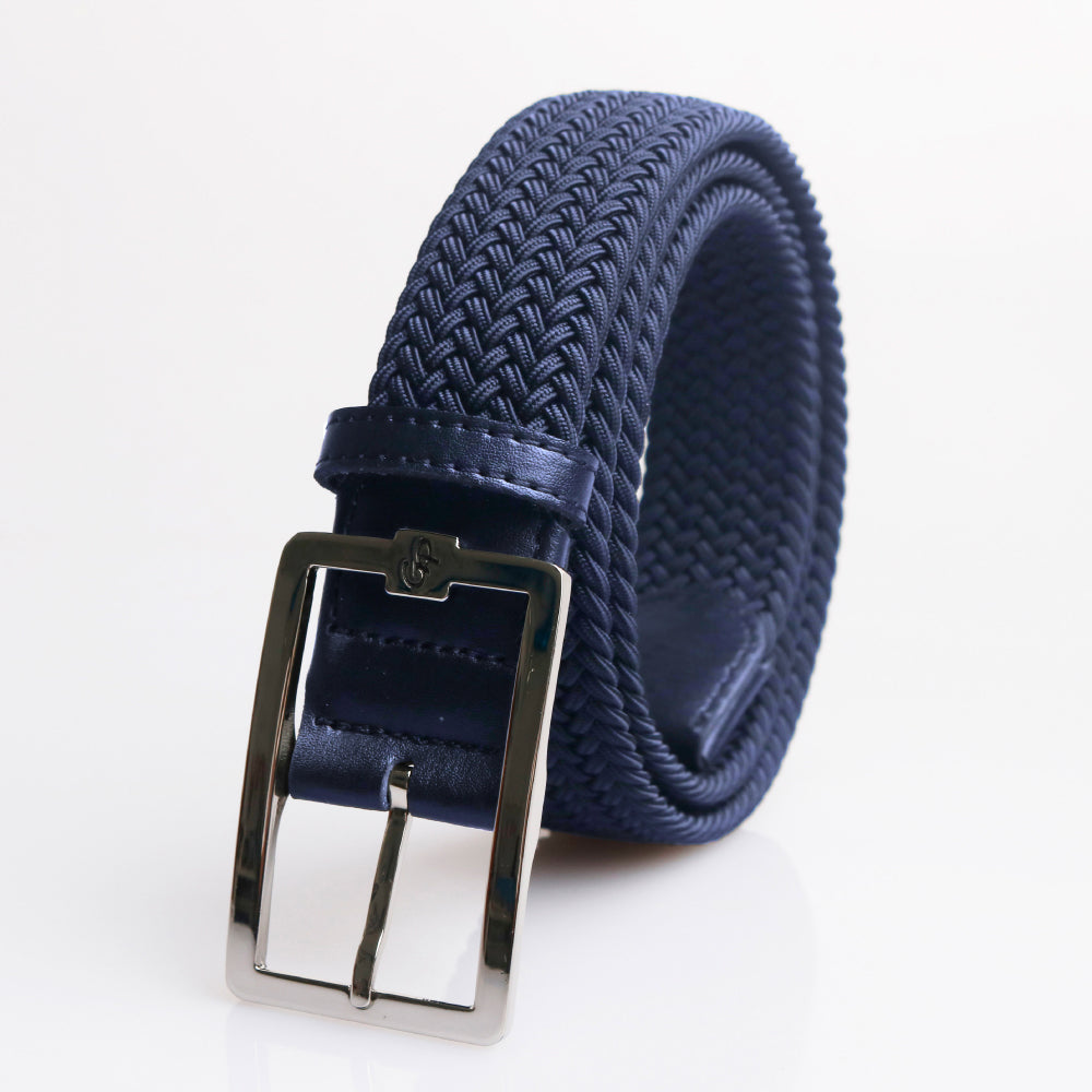 GoPlayer Men's Golf Elastic Belt White