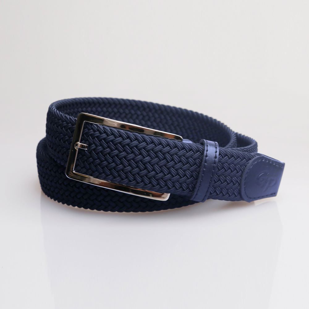 GoPlayer Men's Golf Elastic Belt Dark Blue