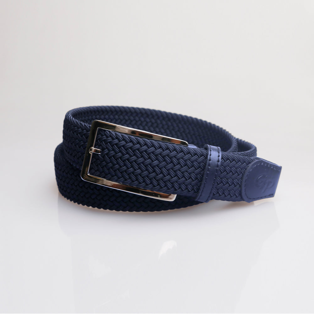 GoPlayer Men's Golf Elastic Belt Dark Blue