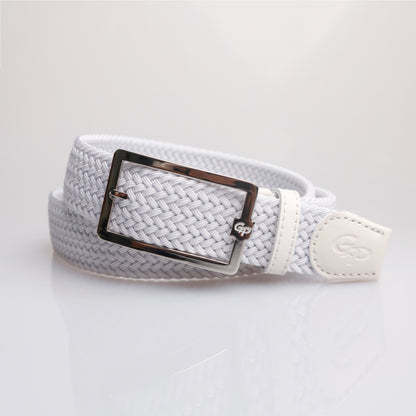 GoPlayer Men's Golf Elastic Belt White