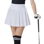 GoPlayer Ladies Golf Pleated Skirt (White)