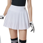 GoPlayer Ladies Golf Pleated Skirt (White)