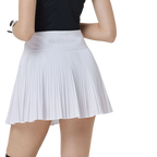 GoPlayer Ladies Golf Pleated Skirt (White)