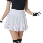 GoPlayer Ladies Golf Pleated Skirt (White)